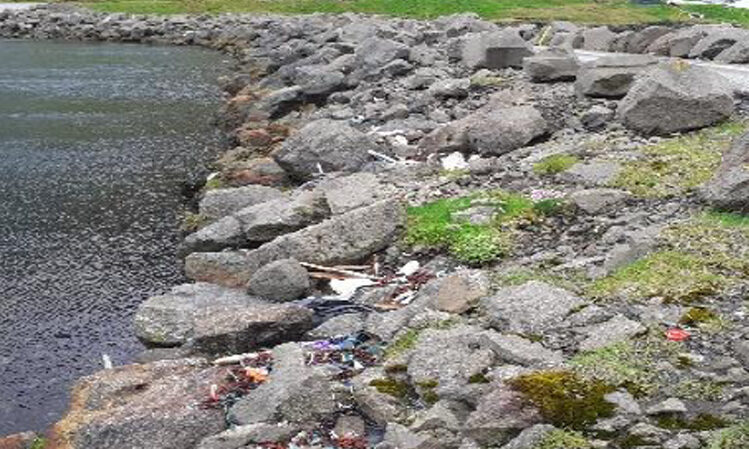 Plastdálking við strendurnar