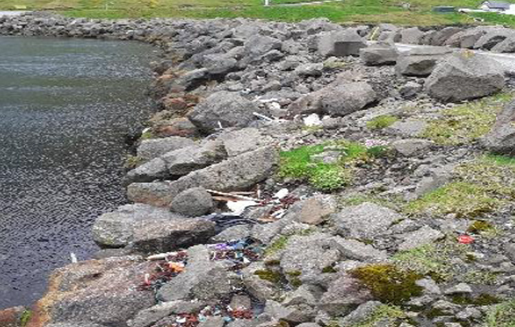 Plastdálking við strendurnar Plastdálking við strendurnar